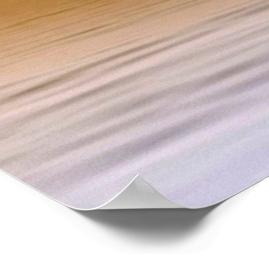 Silhouette Angeln am See Poster (Ecke)