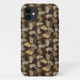 Silhouette Animal Camouflage Brown Case-Mate iPhone Hülle