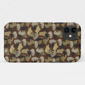 Silhouette Animal Camouflage Brown Case-Mate iPhone Hülle (Rückseite (Horizontal))