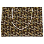 Silhouette Animal Camouflage Brown Große Geschenktüte (Vorderseite)