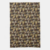 Silhouette Animal Camouflage Brown Küchentuch (Vertikal)
