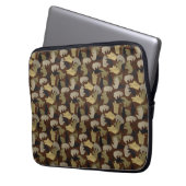 Silhouette Animal Camouflage Brown Laptopschutzhülle (Vorderseite Links)