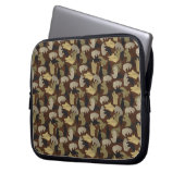 Silhouette Animal Camouflage Brown Laptopschutzhülle (Vorderseite Links)