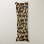 Silhouette Animal Camouflage Brown Seitenschläferkissen (Vorderseite Vertikal)