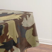 Silhouette Animal Camouflage Brown Tischdecke (Beispiel)