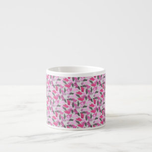 Silhouette Animal Camouflage Pink Espressotasse