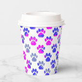 Silhouette "Animal Paw" Pappbecher (Rückseite)