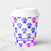 Silhouette "Animal Paw" Pappbecher (Vorderseite)