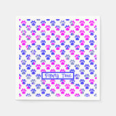 Silhouette "Animal Paw" Serviette (Vorderseite)