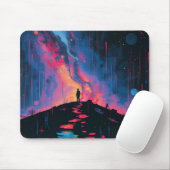 Silhouette art mouse pad  mousepad (Mit Mouse)