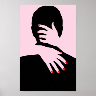 Silhouette Art People Art Vintage und Art Leute Poster