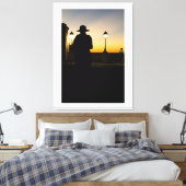 Silhouette at Sunset Leinwanddruck (Insitu (Schlafzimmer))