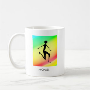 Silhouette Athlete Kaffeetasse