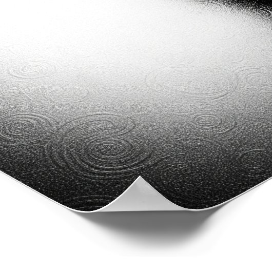 Silhouette auf Mattiertem Glas Poster (Ecke)