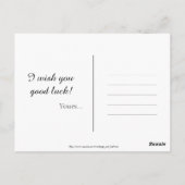 Silhouette auf rotem Teppich mit Sternen Postkarte (Rückseite)