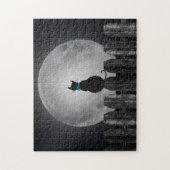 Silhouette auf Zaun Puzzle (Vertikal)