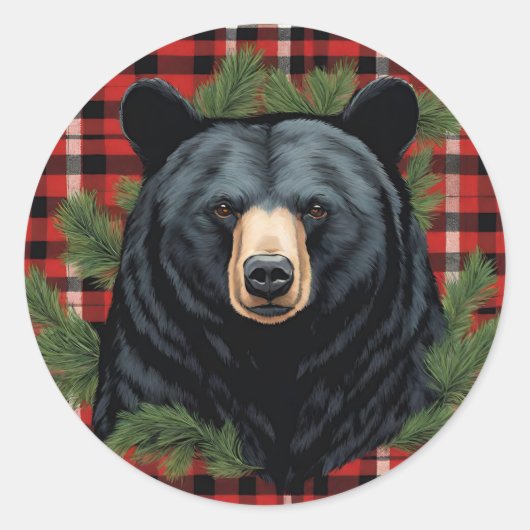 Silhouette-Aufkleber Runder Aufkleber (Vorderseite)