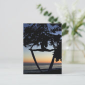 Silhouette aus Seide Postkarte (Stehend Vorderseite)