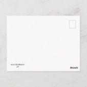 Silhouette aus Seide Postkarte (Rückseite)