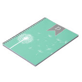 Silhouette aus weißem Kronleuchter Notizblock (Linke Seite)