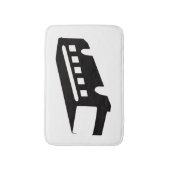 Silhouette Badematte (Vorderseite Vertikal)