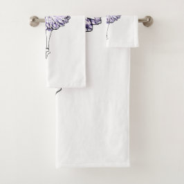 Silhouette Ballerina Badhandtuch Set