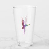 Silhouette Ballerina Glas | Elegantes Ballett (Rückseite)