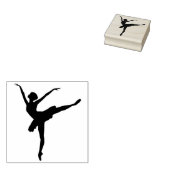 Silhouette Ballerina Gummistempel (Stempel)