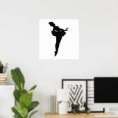 Silhouette Ballerina Poster (Heimbüro)