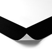 Silhouette Ballerina Poster (Ecke)