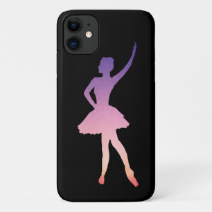 Silhouette Ballerina rosa lila Case-Mate iPhone Hülle