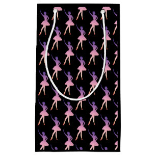 Silhouette Ballerina rosa lila Kleine Geschenktüte