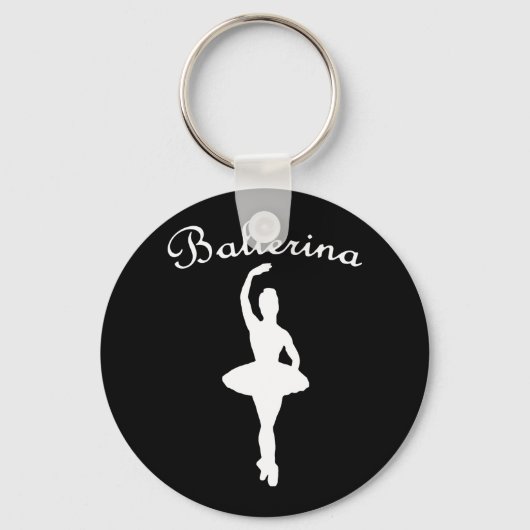 Silhouette Ballerina Schlüsselanhänger (Vorderseite)