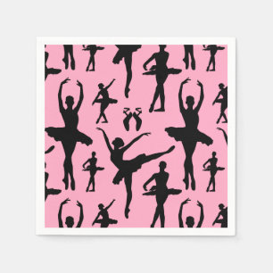 Silhouette Ballerina Serviette