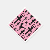 Silhouette Ballerina Serviette (Ecke)