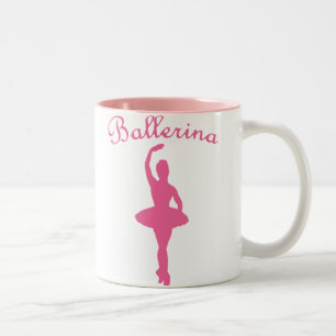 Silhouette Ballerina Zweifarbige Tasse