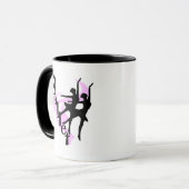 Silhouette-Ballett-T - Shirts und Geschenke Tasse (Vorderseite Links)