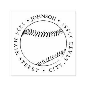 Silhouette-Baseball-Rückkehr-Aufkleber Permastempel