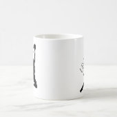 Silhouette Basketball Player Kaffeetasse (Mittel)