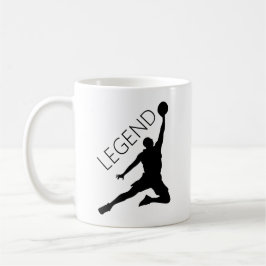 Silhouette Basketball Player Kaffeetasse