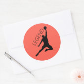 Silhouette Basketball Player Sticker Set (Umschlag)