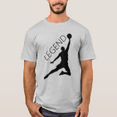 Silhouette Basketball Player T-Shirt (Vorderseite)