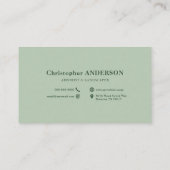 Silhouette Baum - Arborist Visitenkarte (Rückseite)