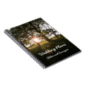 Silhouette-Bäume und Notizblock (Rechte Seite)