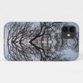 Silhouette Baummuster und blauer Himmel Case-Mate iPhone Hülle (Rückseite (Horizontal))