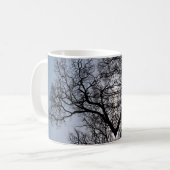 Silhouette Baummuster und blauer Himmel Kaffeetasse (Vorderseite Links)
