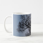 Silhouette Baummuster und blauer Himmel Kaffeetasse (Links)