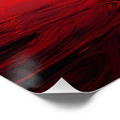 Silhouette bei Red Sunset - Serene Reflektion Poster (Ecke)