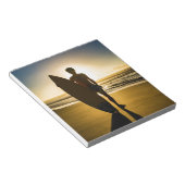 Silhouette bei Sonnenaufgang Notizblock (angewinkelt)