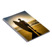 Silhouette bei Sonnenaufgang Notizblock (Rechte Seite)